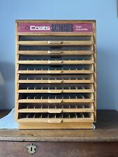 Vintage Coats Haberdashery Countertop Retail Cabinet 