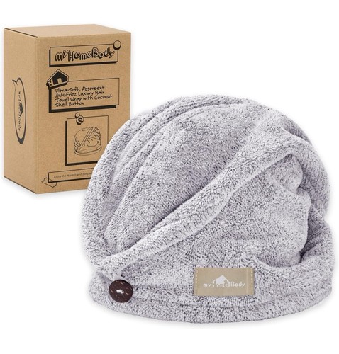 Ultra soft bamboo hair towel - bamboo,