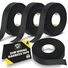 4PK x 20M Wiring Harness Tape 19mm | Adhesive Fabric Loom Cloth Car Insulation