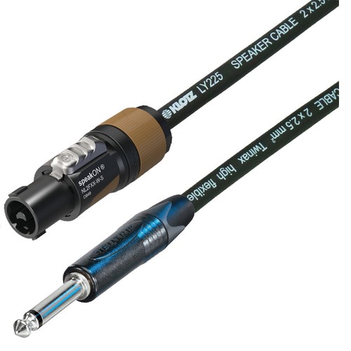 Speakon black jack - to, 1/4"