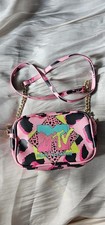ASOS x MTV Pink Leopard Bag Y2K Limited Edition Rare Retro Funky Unique Alt