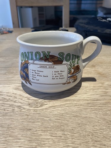 Vintage 1970s onion soup mug - vintage,