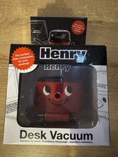 Henry Hoover Desk Vacuum Mini Computer / Keyboard Cleaner Box & Batteries