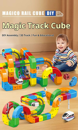 118pcs electric magnetic train - magnetic,