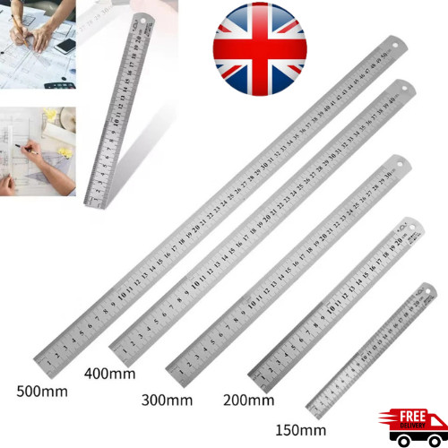 50cm stainless steel - steel, ruler