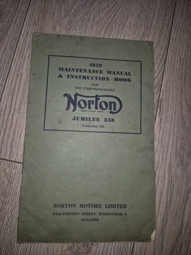 Vintage 1959 norton jubilee - vintage,