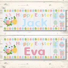 2 PERSONALISED EASTER BUNNY