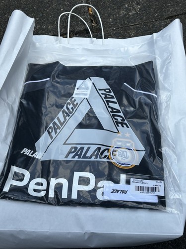 Palace pen pals jersey black - pen,
