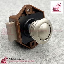 15mm Espagnolette Lock Mini Backset Push Button Catch Set - Nickle - AL110