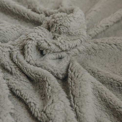 50cm piece grey sherpa - 50cm, of