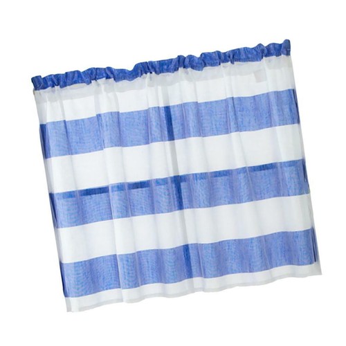 Blue 137x76cm half curtain - 137x76cm,