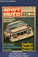 Sport Car 8/73 Ford Escort RS