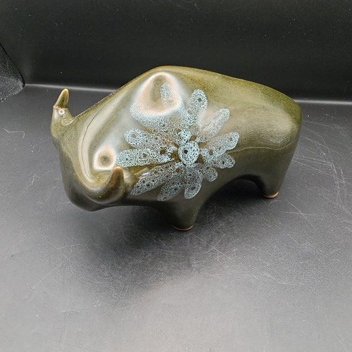 Vintage lotus pottery bull - lotus,