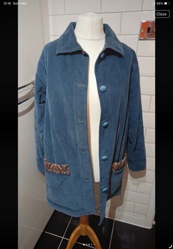 Vintage blue cord - , jacket