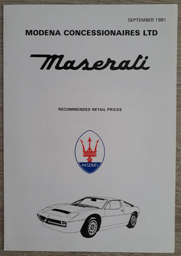 Maserati range price list - range,