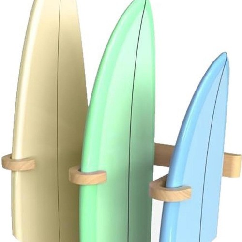Vertical surfboard rack space - vertical,