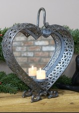 Large Heart-Shaped Mirror Back