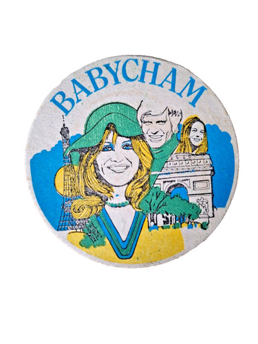 Babycham beer mat vintage - babycham, mat,