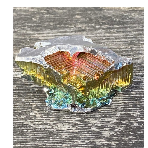 Bismuth polished crystal - polished,