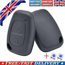 For Renault Traffic Master Kangoo Remote Key Fob Cover with 2 Button Pad Switch