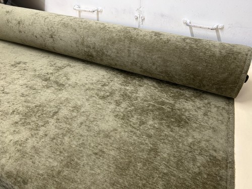 Khaki velvet fabric upholstery - fabric,