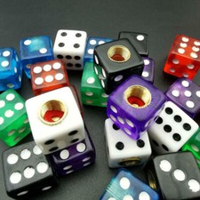 4x Funny Dice Caps Decor Car