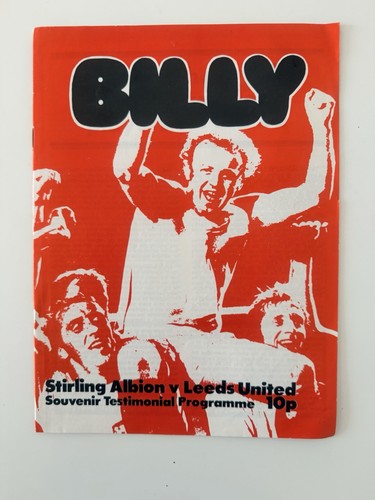 Billy bremner testimonial - billy,