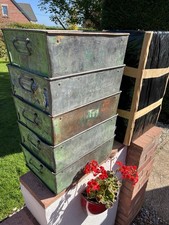 5 off Tote Pan Bins Heavy Industrial Galvanized Stacking Bins