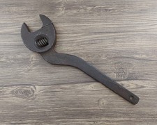 Large 12” Antique Cranked Handle Clyburn Type Adjustable Spanner/Wrench