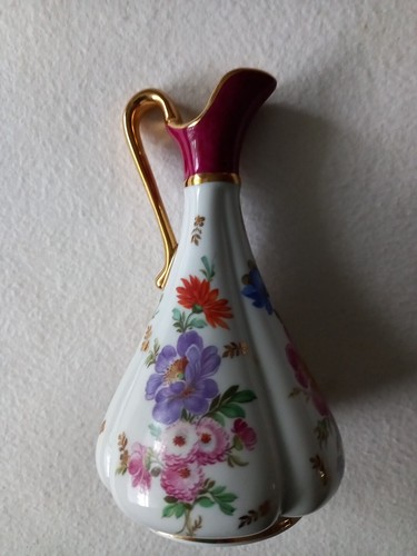 Limoges china floral and - floral, gold
