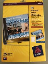 5 x sheets card Avery CD Cover tray spine Jewel Case Inserts Dvd jaquettes media