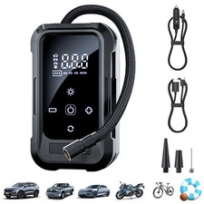 Cordless Car Tyre Inflator Pump Digital USB Rechargeable Air Compressor LED UK