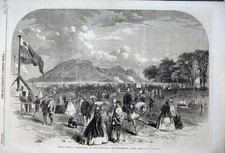 Old Antique Print 1862