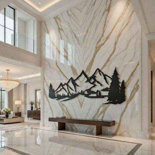 Modern rustic wooden mountain - rustic,