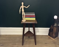 Beautiful Objects: A wooden plant stand with intricate carvings