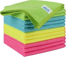 12-Pack Microfibre Cleaning Cloths – Ultra Soft, Super Absorbent Towels