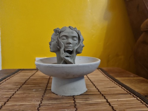 Face handcrafted stone - 3,