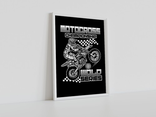 Motocross poster motorbike - poster,