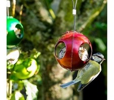 Grumpy Gardener Set Of 6 Red And Green Baubles With Fat balls