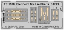 Eduard FE1188 1:48 Bristol Blenheim Mk.I seatbelts STEEL
