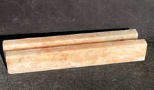 Marble Onyx Pink Display Plinth Stand Pair sculpture Blocks art deco large 80cm