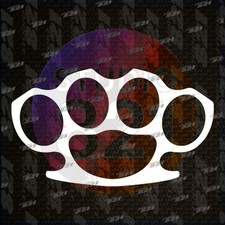 Brass Knuckles Vinyl Die Cut