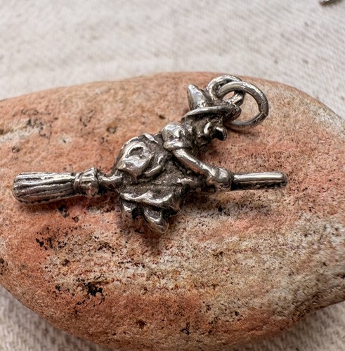 Vintage silver witch - witch, a