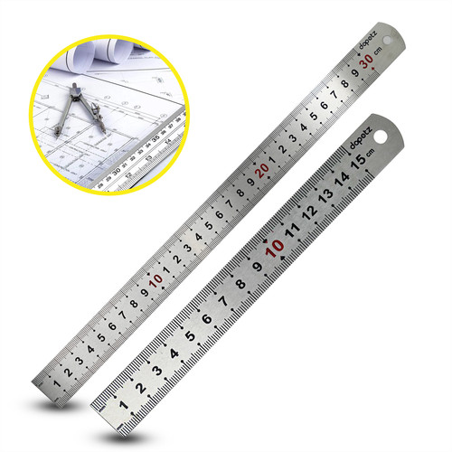 Double side metal ruler - side,