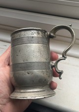 Antique English Pewter Tankard