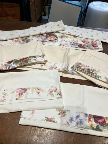 Vintage floral pillow cases - cases, 9