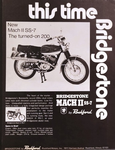 1970 bridgestone mach ss7 - mach,