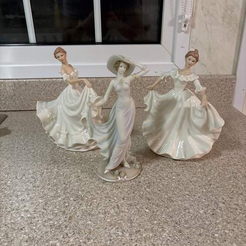 Bone china figurines ladies - bone,