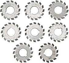 8PCS GEAR CUTTER HSS