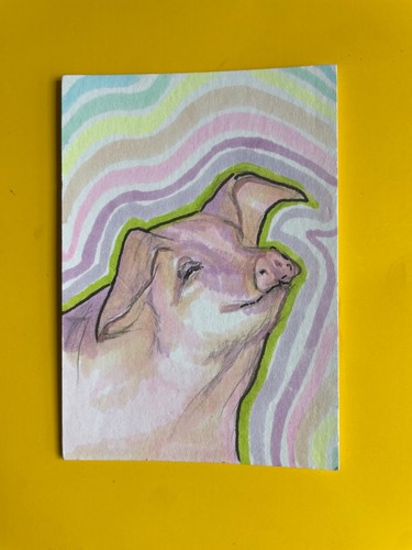 Aceo original painting - aceo,